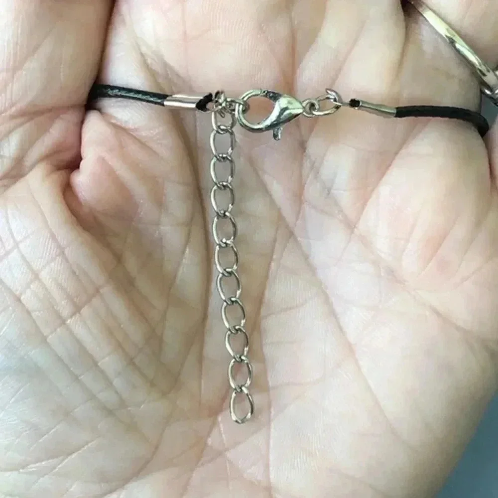 Adventurine Cross Natural Braided Stainless Steel Necklace NWT